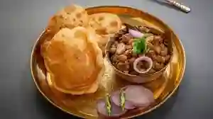 Delicious Chole Bhature, a popular dish at Sawali Pure Veg, the best hotel in Dighi Pune